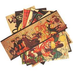 CosplayStudio Naruto Vintage Poster Set | Shinobi Retro Sepia Plakate I 10 STK. I 50x35cm