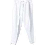 Weiße Costumein Leinenhosen aus Leinen für Damen Größe 3 XL 