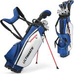 COSTWAY Golfschläger Set Golfausrüstung, Blau, weiß, Schwarz