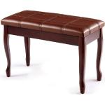 Braune Costway Klavierbänke aus Holz Breite 0-50cm, Höhe 0-50cm, Tiefe 50-100cm 