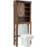Braune Rustikale Costway Toilettenregale aus Holz 