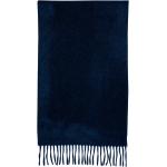 Blaue WERNER CHRIST Nachhaltige Kaschmir-Schals mit Fransen aus Kaschmir für Damen für den für den Winter 