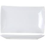 Weiße Moderne Cosy & Trendy Rechteckige Teller aus Porzellan 