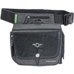 Anthrazitfarbene Vegane Spiegelreflex Kamerataschen mit Reißverschluss aus Leder klein 