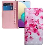 Pinke Blumenmuster Samsung Galaxy S21 Ultra 5G Hüllen Art: Flip Cases mit Bildern 