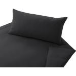 Anthrazitfarbene Unifarbene Cotonea Bio Nachhaltige Bettwäsche Sets & Bettwäsche Garnituren aus Jersey 155x220 