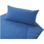 Blaue Unifarbene Bio Bettwäsche Sets & Bettwäsche Garnituren aus Jersey 155x220 