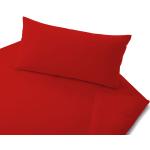 Rote Unifarbene Cotonea Bio Nachhaltige Baumwollbettwäsche aus Jersey 135x200 