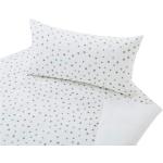 Weiße Sterne Cotonea Bio Nachhaltige Kinderbettwäsche mit Weihnachts-Motiv aus Baumwolle 135x200 