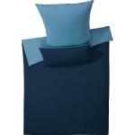Himmelblaue Cotonea Bio Nachhaltige Wendebettwäsche aus Baumwolle 135x200 