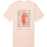 Rosa Streetwear Cotopaxi Bio T-Shirts mit Lama-Motiv für Damen Größe S für den für den Herbst 