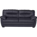 Reduzierte Schwarze COTTA Zweisitzer-Sofas aus Leder mit Armlehne Breite 150-200cm, Höhe 50-100cm, Tiefe 50-100cm 2 Personen 