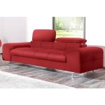 Reduzierte Rote Gesteppte Moderne COTTA Zweisitzer-Sofas aus Kunstleder Breite 150-200cm, Höhe 50-100cm, Tiefe 100-150cm 2 Personen 