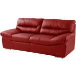 Rote Moderne COTTA Doug Zweisitzer-Sofas aus Leder Breite 150-200cm, Höhe 50-100cm, Tiefe 50-100cm 2 Personen 
