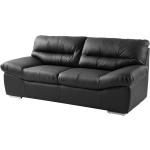 Schwarze Moderne COTTA Doug Zweisitzer-Sofas aus Leder Breite 150-200cm, Höhe 50-100cm, Tiefe 50-100cm 2 Personen 