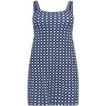 Reduzierte Hellblaue Gepunktete Ärmellose Cotton On Mini Strickkleider aus Polyester für Damen Größe 4 XL 