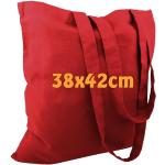 Rote Stofftaschen & Jutetaschen aus Baumwolle für Herren 