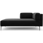 Schwarze Moderne Chaiselongues & Longchairs aus Polyester mit Armlehne Breite 200-250cm, Höhe 50-100cm, Tiefe 100-150cm 