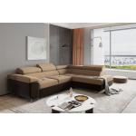 Moderne Fun-Möbel L-förmige Wohnlandschaften aus Stoff mit Bettkasten 