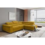 Gelbe Moderne Fun-Möbel L-förmige Wohnlandschaften aus Stoff mit Bettkasten Breite 0-50cm, Höhe 0-50cm, Tiefe 0-50cm 