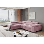 Rosa Moderne Fun-Möbel Wohnlandschaft aus Stoff mit Bettkasten Breite 0-50cm, Höhe 0-50cm, Tiefe 0-50cm 