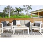 Reduzierte Graue Mediterrane Lounge Gartenmöbel & Loungemöbel Outdoor aus Glas Breite 50-100cm, Höhe 150-200cm 