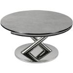 Silberne xxxlutz Runde Runde Couchtische aus Keramik ausziehbar Breite 0-50cm, Höhe 0-50cm, Tiefe 0-50cm 