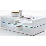Weiße MCA furniture Hochglanz-Couchtische lackiert aus Holz Breite 100-150cm, Höhe 0-50cm, Tiefe 50-100cm 