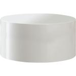 Weiße Moderne SalesFever Runde Beistelltische Rund 30 cm lackiert aus MDF Breite 0-50cm, Höhe 0-50cm, Tiefe 0-50cm 