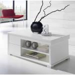 Weiße Moderne Furnitara Rechteckige Design Couchtische mit Schublade Breite 100-150cm, Höhe 50-100cm, Tiefe 50-100cm 