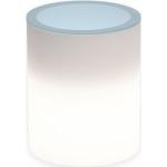 Reduzierte Weiße Unifarbene Runde Runde Glastische 50 cm aus Glas Höhe 0-50cm 