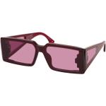 Lila Rechteckige Rechteckige Sonnenbrillen aus Kunststoff für Herren 