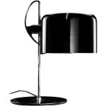Schwarze Moderne Oluce Coupé Runde Designer Tischlampen mit New York Motiv höhenverstellbar E27 