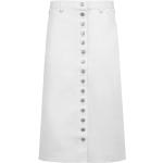 Reduzierte Weiße Elegante Courreges Jeansröcke aus Baumwolle maschinenwaschbar für Damen Größe M 