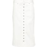 Reduzierte Weiße Courreges Midi Midiröcke aus Baumwolle für Damen Größe S 