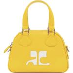 Gelbe Courreges Bowlingtaschen für Damen mini 