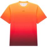 Reduzierte Orange Bestickte Kurzärmelige Courreges T-Shirts für Damen Größe XS 
