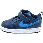 Blaue Nike Court Borough Bio Low Sneaker mit Schnürsenkel für Kinder Größe 19,5 