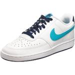 Reduzierte Weiße Nike Court Vision Low Sneaker aus Leder für Herren Größe 47,5 