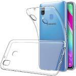 Samsung Galaxy A40 Hüllen Art: Bumper Cases mit Bildern mit Knopf aus Silikon 