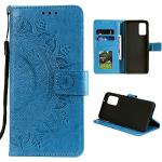 Blaue Samsung Galaxy A52 Hüllen Art: Flip Cases mit Mandala-Motiv mit Bildern aus Silikon stoßfest 
