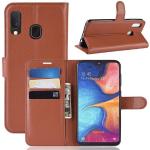 Braune Samsung Galaxy A20e Cases Art: Flip Cases aus Kunstleder für Herren 