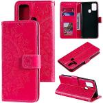 Pinke Samsung Galaxy A21s Cases Art: Flip Cases mit Mandala-Motiv mit Bildern aus Silikon klappbar 