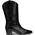 Schwarze Elegante HUGO BOSS HUGO Blockabsatz Cowboy-Boots & Cowboystiefeletten aus Rindsleder für Damen Größe 42 