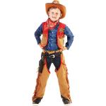 Braune Buttinette Cowboy-Kostüme aus Flanell für Kinder Größe 128 