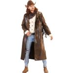 Braune Buttinette Cowboy-Kostüme aus Kunstleder für Herren Größe L 