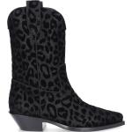 Reduzierte Schwarze Dolce & Gabbana Dolce Damencowboystiefel & Damenwesternstiefel aus Samt Größe 41 mit Absatzhöhe 5cm bis 7cm 