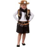 Schwarze Buttinette Cowboy-Kostüme aus Polyester für Kinder Größe 104 