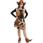 Braune Buttinette Cowboy-Kostüme aus Kunstfell für Kinder Größe 140 