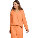 Reduzierte Orange Eddie Bauer Damensweatshirts aus Baumwollmischung mit Kapuze Größe XS für den für den Herbst 